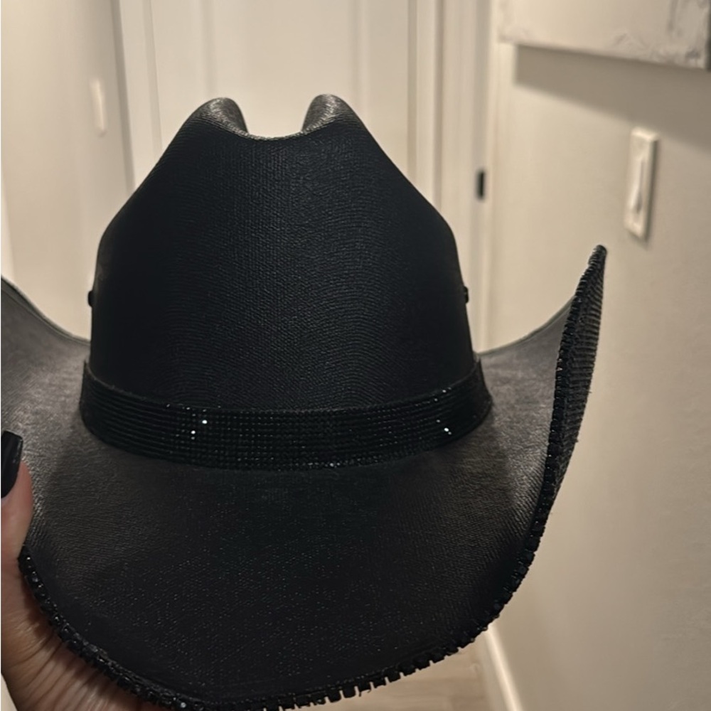 Rhinestone Black Cowboy Hat